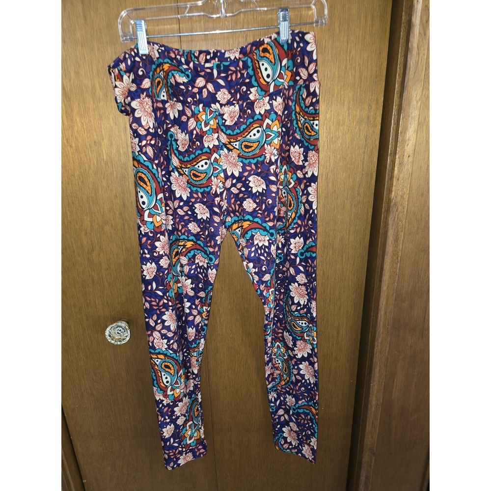 LuLaRoe Multicolor OS Size Leggings Size Tall And Cuvey